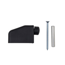 Ergo-Slide deurstopper met zwart rubberen stootdop