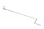 Bupex/Bupin slingerstang, kleur wit, lengte 1.0 meter